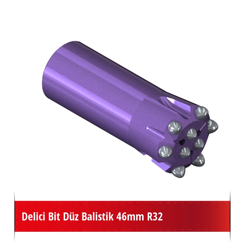 Delici Bit Düz Balistik 46mm R32