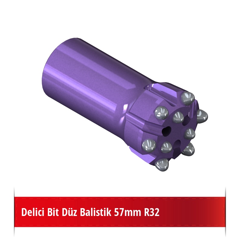 Delici Bit Düz Balistik 57mm R32