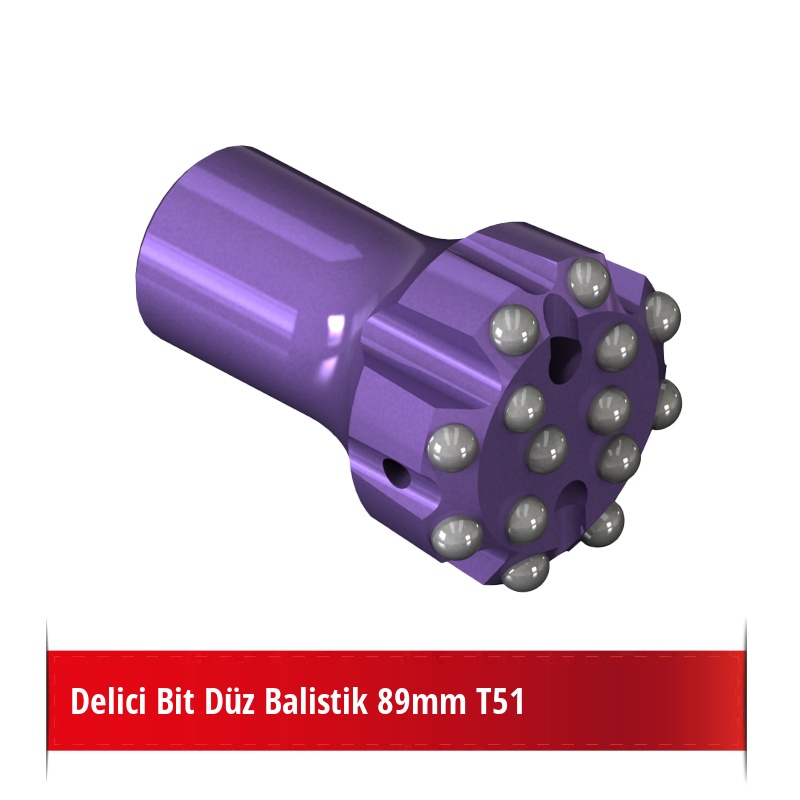 Delici Bit Düz Balistik 89mm T51