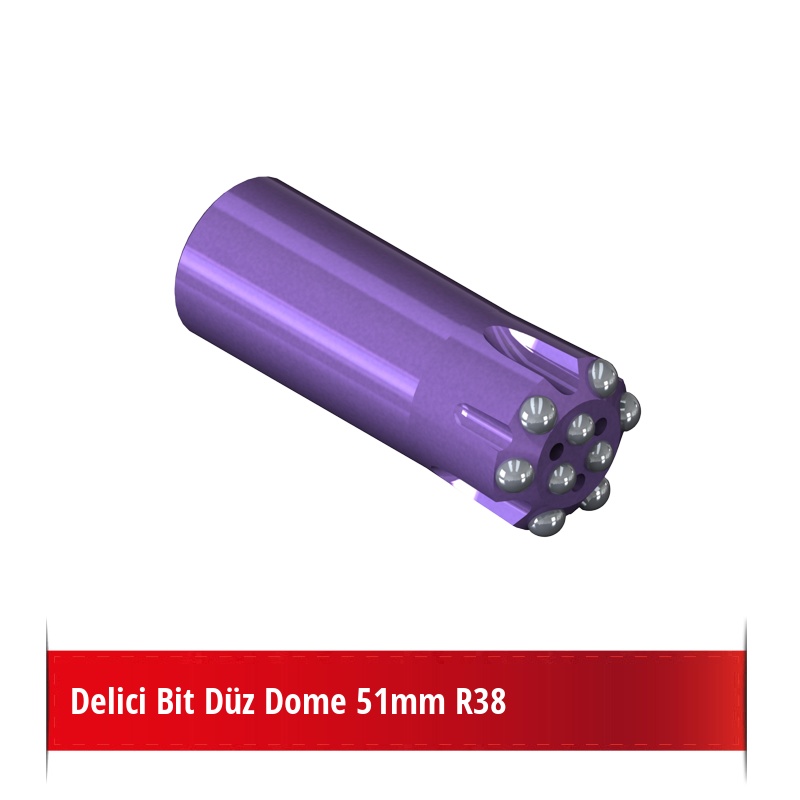 Delici Bit Düz Dome 51mm R38