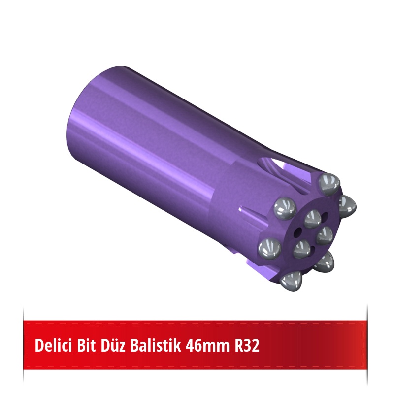 Delici Bit Düz Balistik 46mm R32