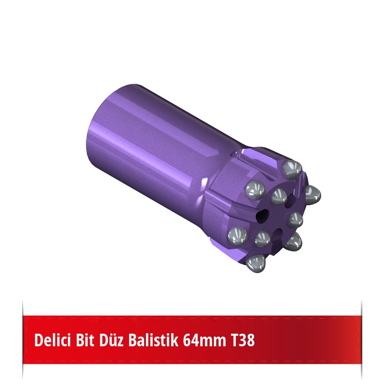 Delici Bit Düz Balistik 64mm T38