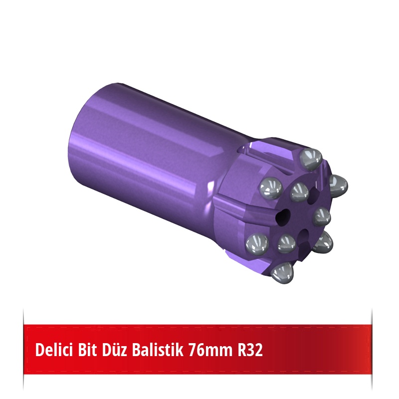 Delici Bit Düz Balistik 76mm R32