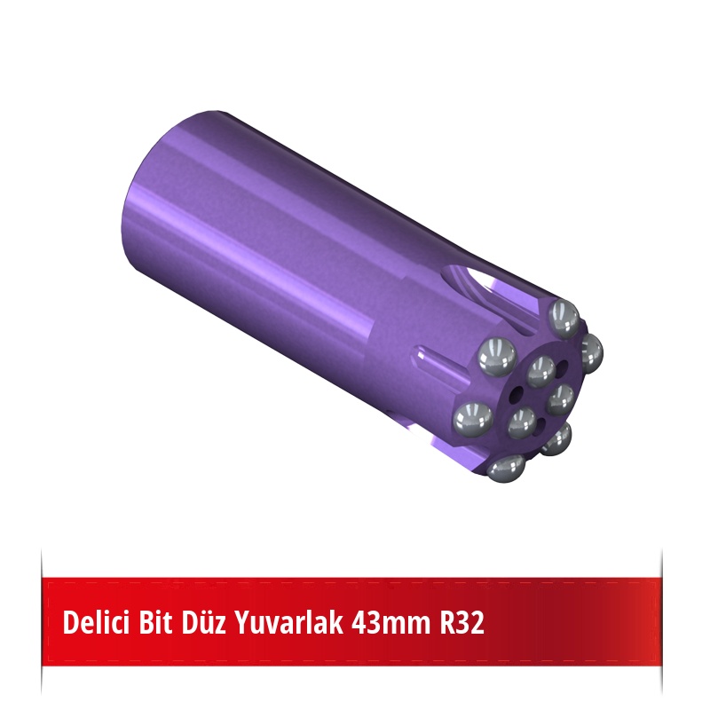 Delici Bit Düz Yuvarlak 43mm R32