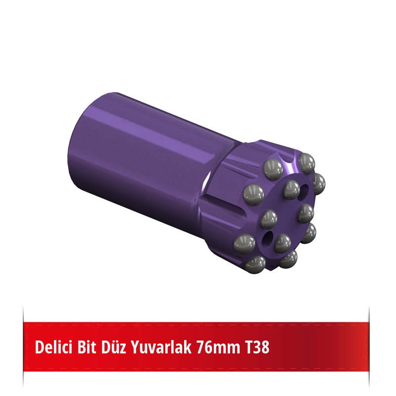 Delici Bit Düz Yuvarlak 76mm T38