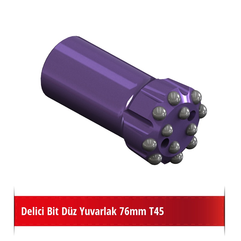 Delici Bit Düz Yuvarlak 76mm T45