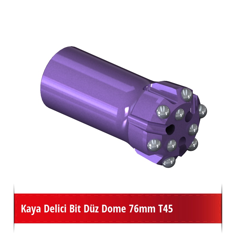 Kaya Delici Bit Düz Dome 76mm T45