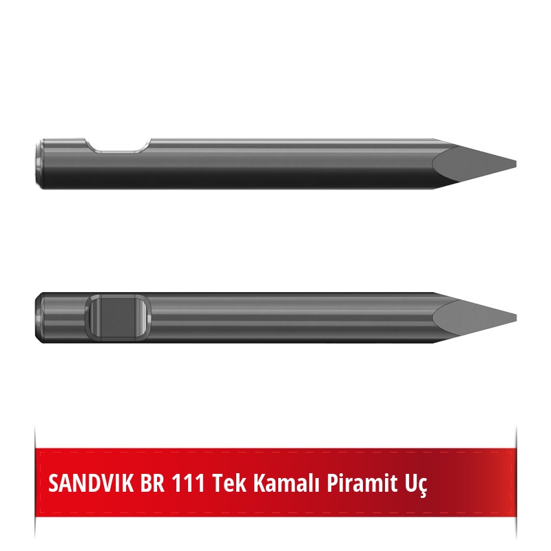 SANDVIK BR 111 Kırıcı Ucu - Piramit Uç