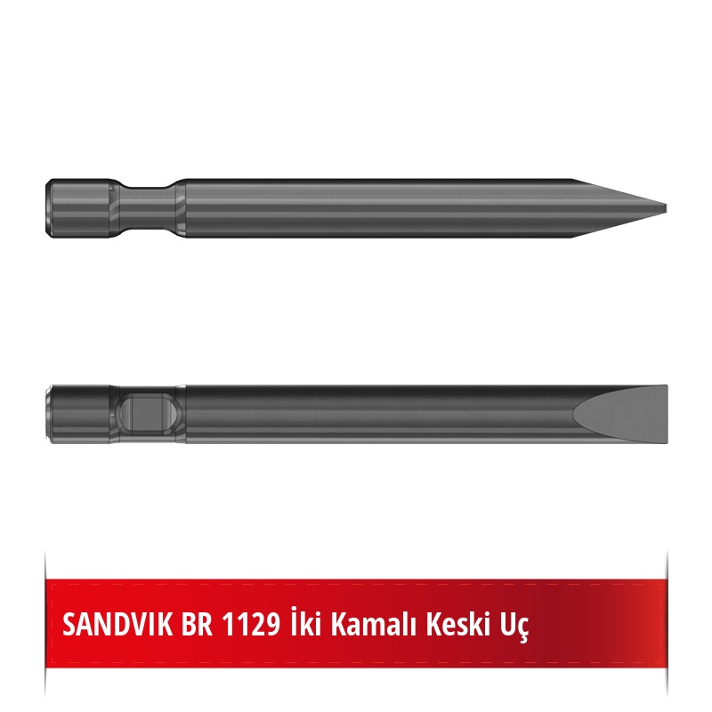 SANDVIK BR 1129 Kırıcı Ucu - Keski Uç