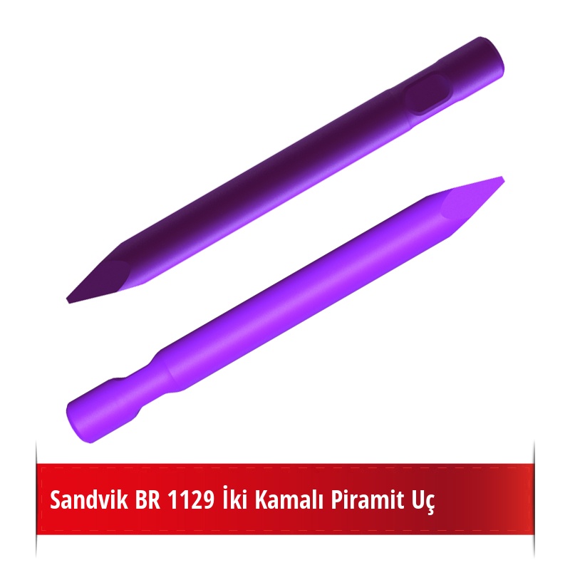 Sandvik BR 1129 Kırıcı İçin Nikelli Piramit Uç