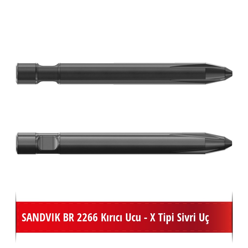 Sandvik BR 2266 Kırıcı Ucu - X Tipi Sivri Uç