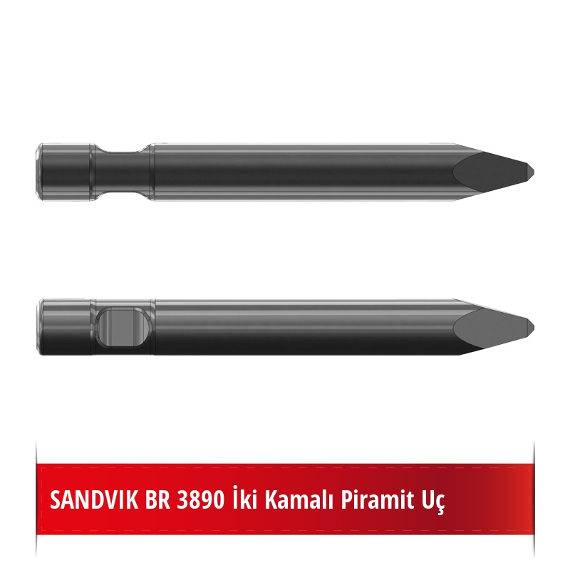 SANDVIK BR 3890 Kırıcı Ucu - Piramit Uç