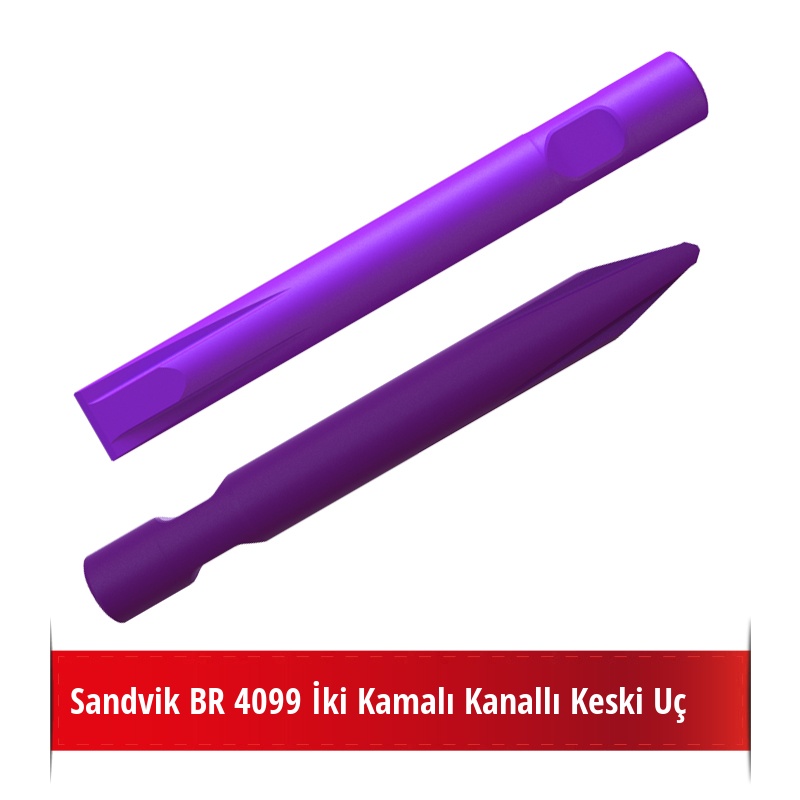 Sandvik BR 4099 Kırıcı İçin Nikelli Kanallı Keski Uç