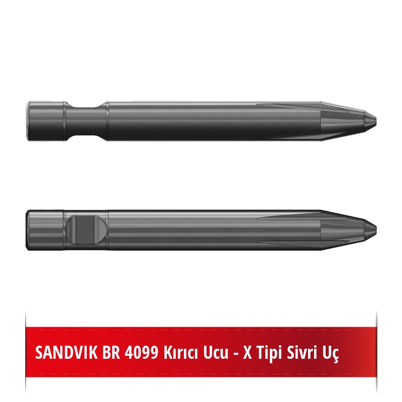 SANDVIK BR 4099 Kırıcı Ucu - X Tipi Sivri Uç