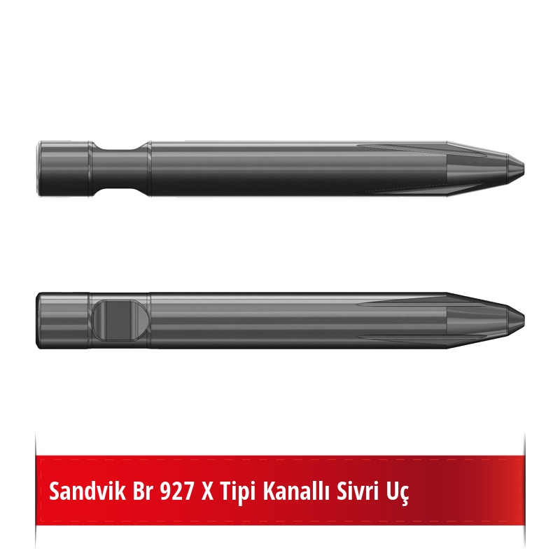 Sandvik Br 927 X Tipi Kanallı Sivri Uç