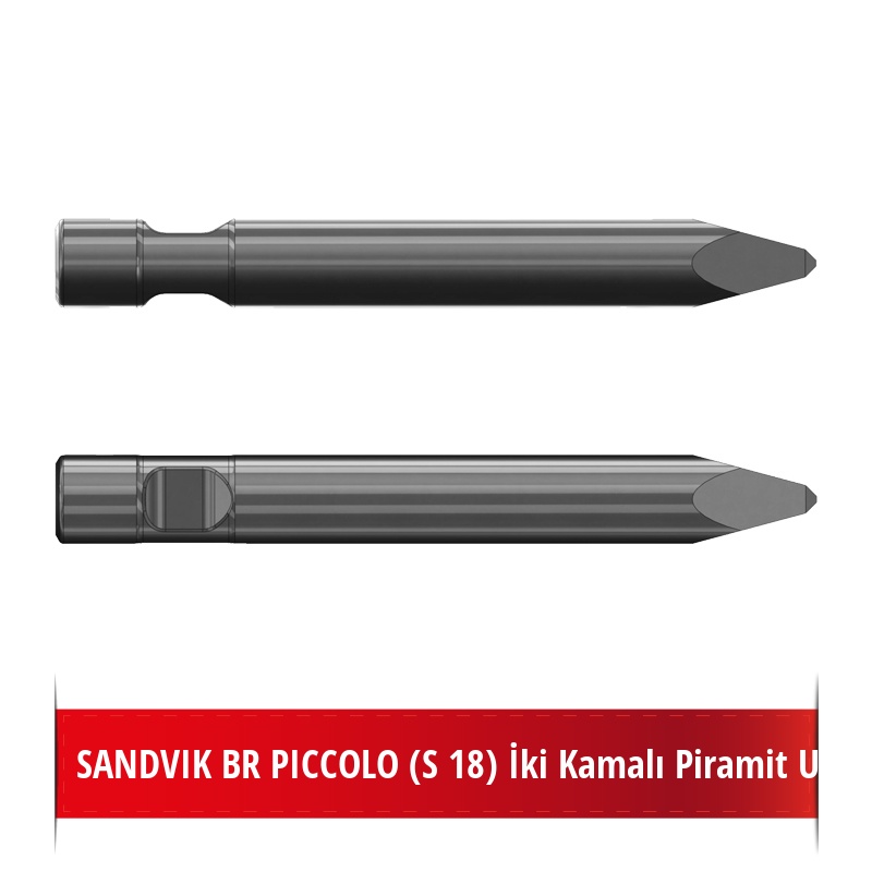 SANDVIK PICCOLO (S 18) Kırıcı Ucu - Piramit Uç