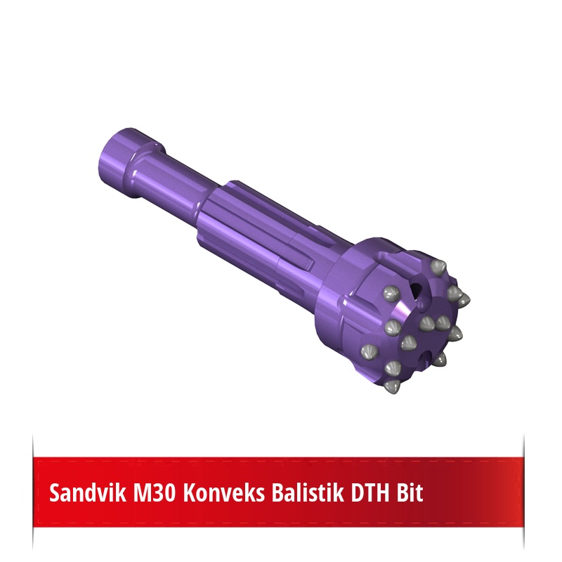 Sandvik M30 Konveks Balistik DTH Bit