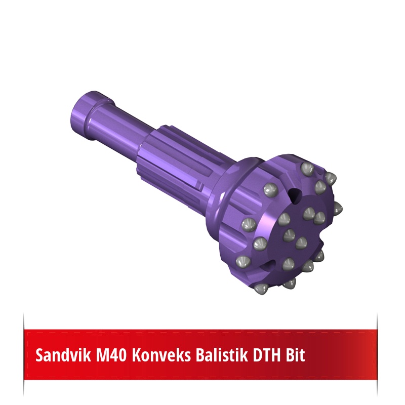 Sandvik M40 Konveks Balistik DTH Bit