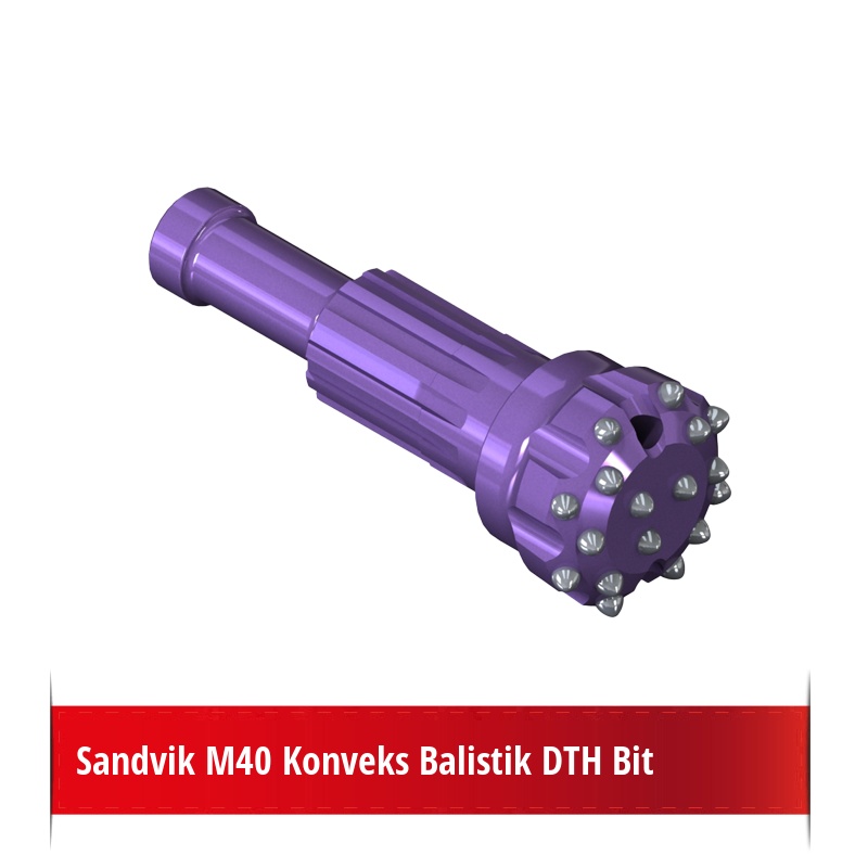 Sandvik M40 Konveks Balistik DTH Bit