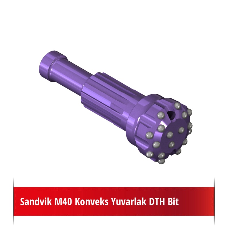 Sandvik M40 Konveks Yuvarlak DTH Bit