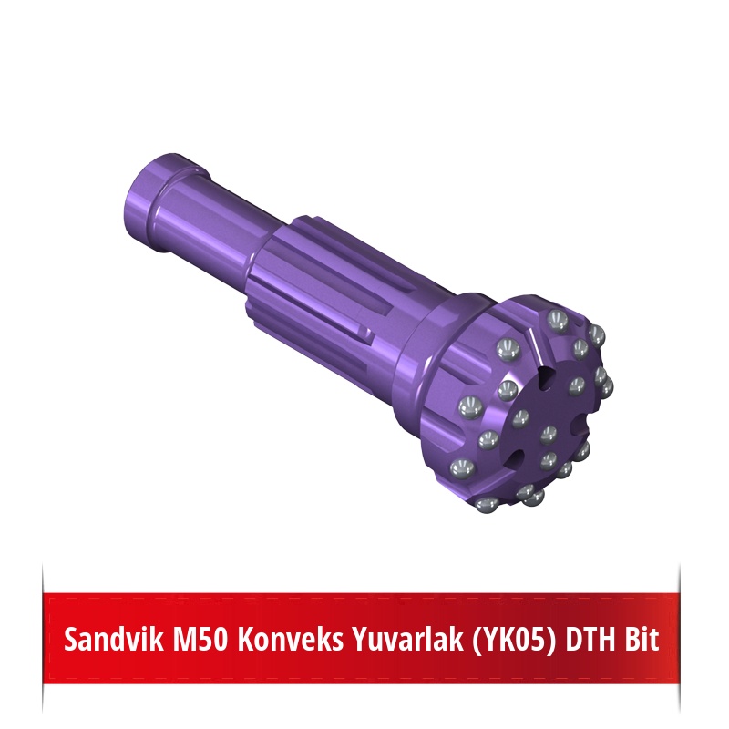 Sandvik M50 Konveks Yuvarlak (YK05) DTH Bit