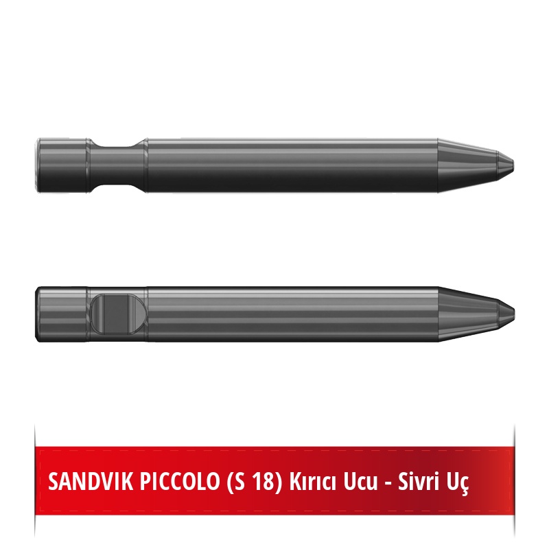 Sandvik Piccolo (S 18) Kırıcı Ucu - Sivri Uç