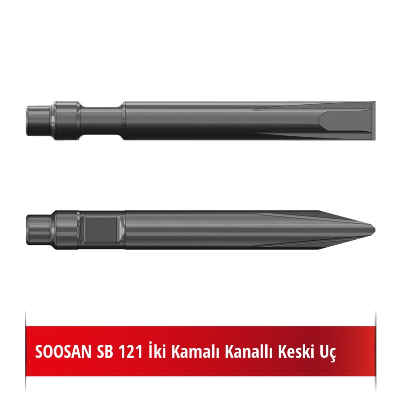 SOOSAN SB 121 Kırıcı Ucu - Kanallı Keski Uç