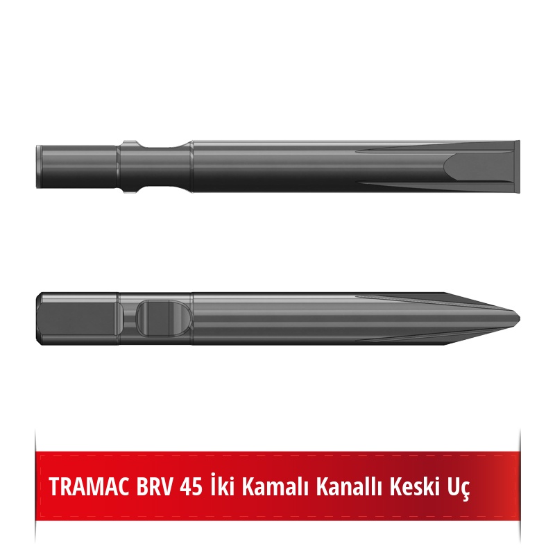 Tramac BRV 45 Kırıcı Ucu - Kanallı Keski Uç