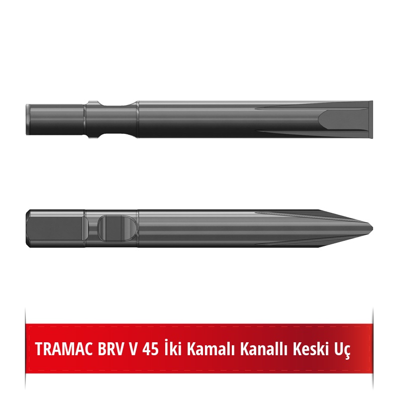 Tramac V 45 Kırıcı Ucu - Kanallı Keski Uç