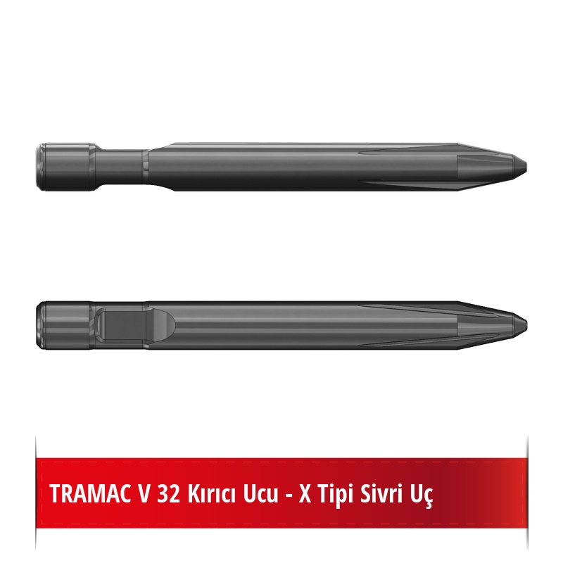 Tramac V 32 Kırıcı Ucu - X Tipi Sivri Uç